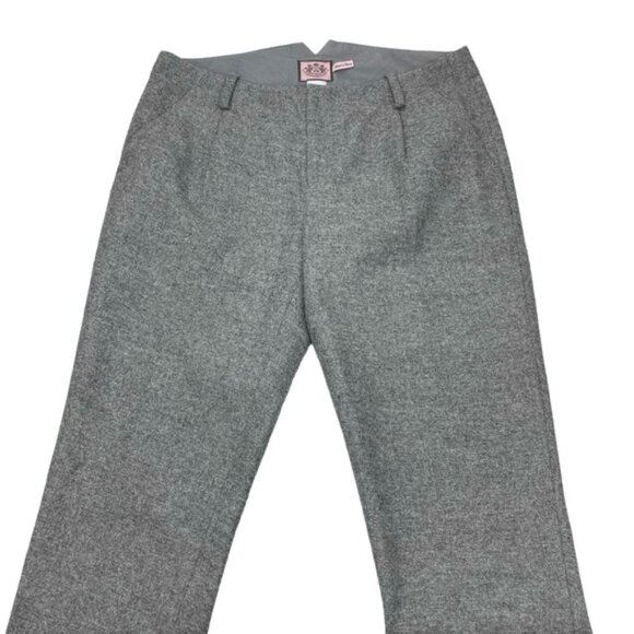 JUICY COUTURE Wool Cuffed Trousers Sz 4 Gray - Picture 3 of 6